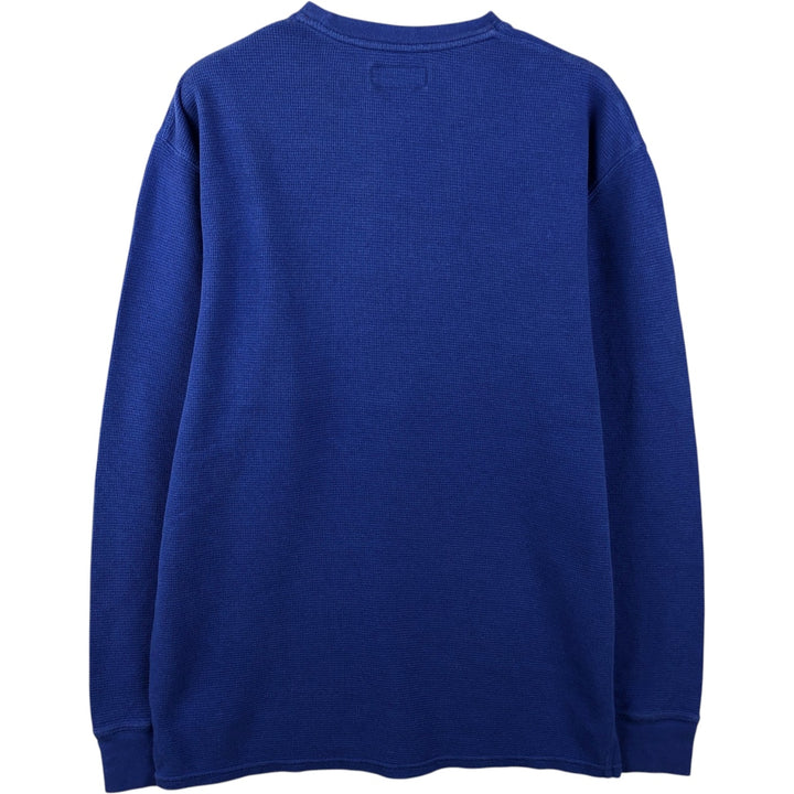 Ralph Lauren POLO RALPH LAUREN Thermal Long T-shirt Waffle Men's M size unclear blue type Vintage Second Hand