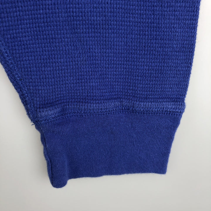 Ralph Lauren POLO RALPH LAUREN Thermal Long T-shirt Waffle Men's M size unclear blue type Vintage Second Hand