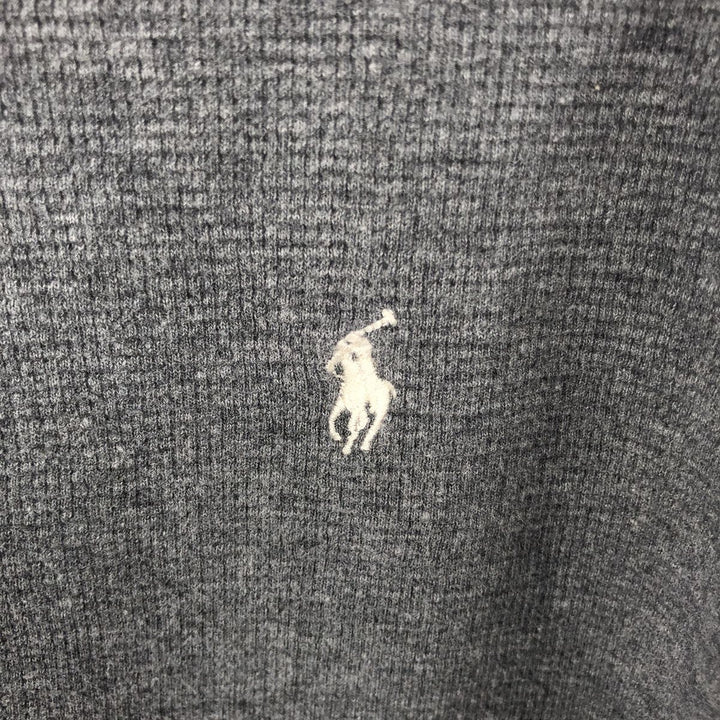 Ralph Lauren POLO RALPH LAUREN Thermal Long T-shirt Waffle Men's XL cotton gray type Vintage Second Hand