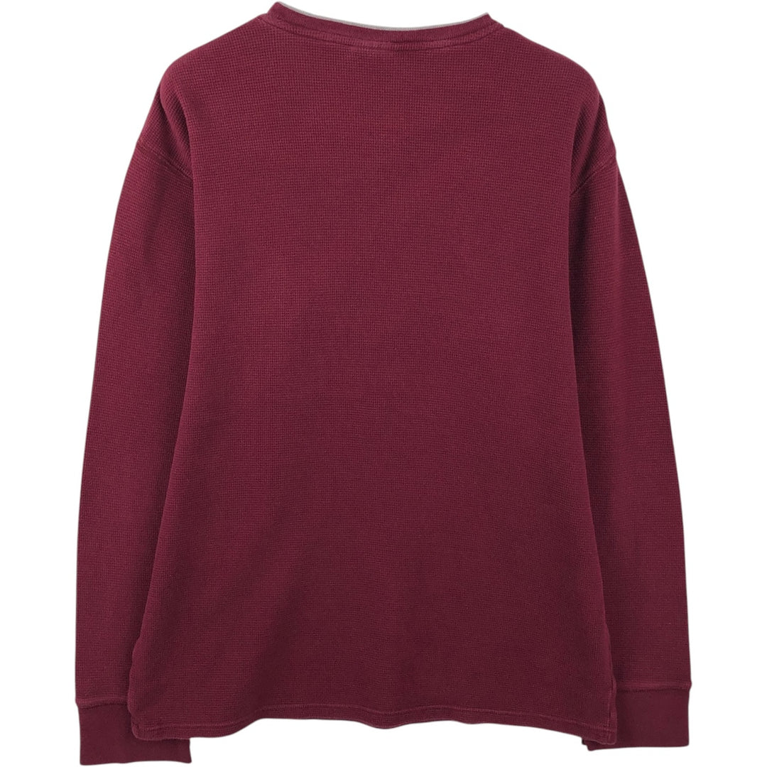 Ralph Lauren POLO RALPH LAUREN SLEEPWEAR Thermal Long T-Shirt, Men's XL cotton red type Vintage Second Hand