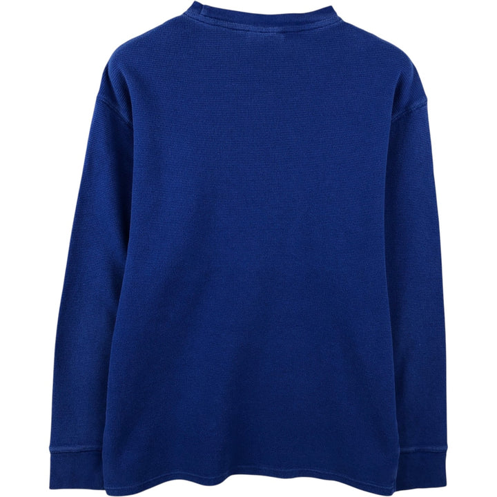 Ralph Lauren POLO RALPH LAUREN SLEEPWEAR Thermal Long T-shirt Honeycomb Men's L size cotton blue type Vintage Second Hand