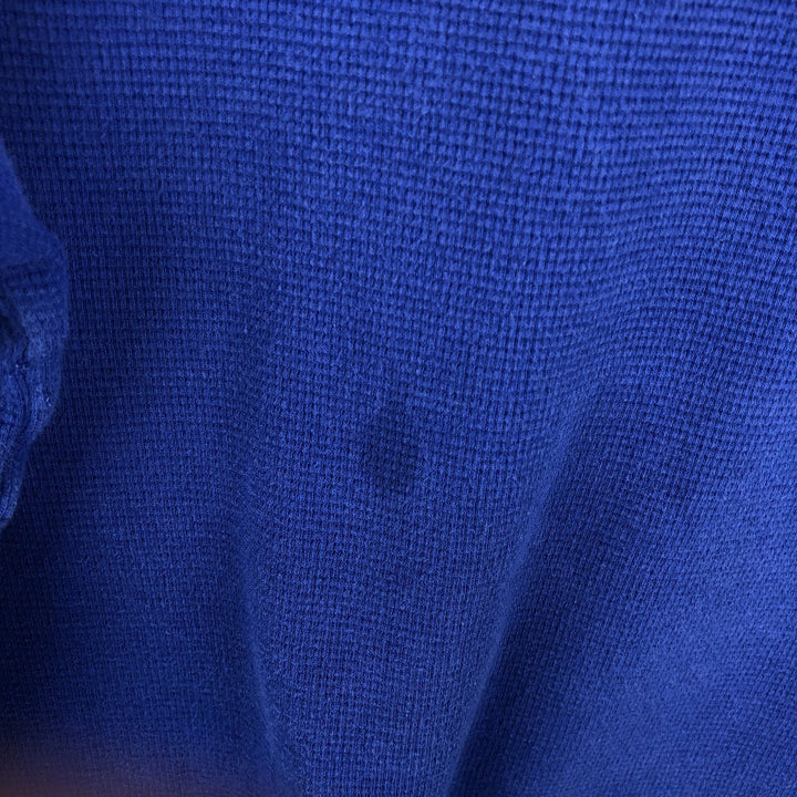Ralph Lauren POLO RALPH LAUREN SLEEPWEAR Thermal Long T-shirt Honeycomb Men's L size cotton blue type Vintage Second Hand