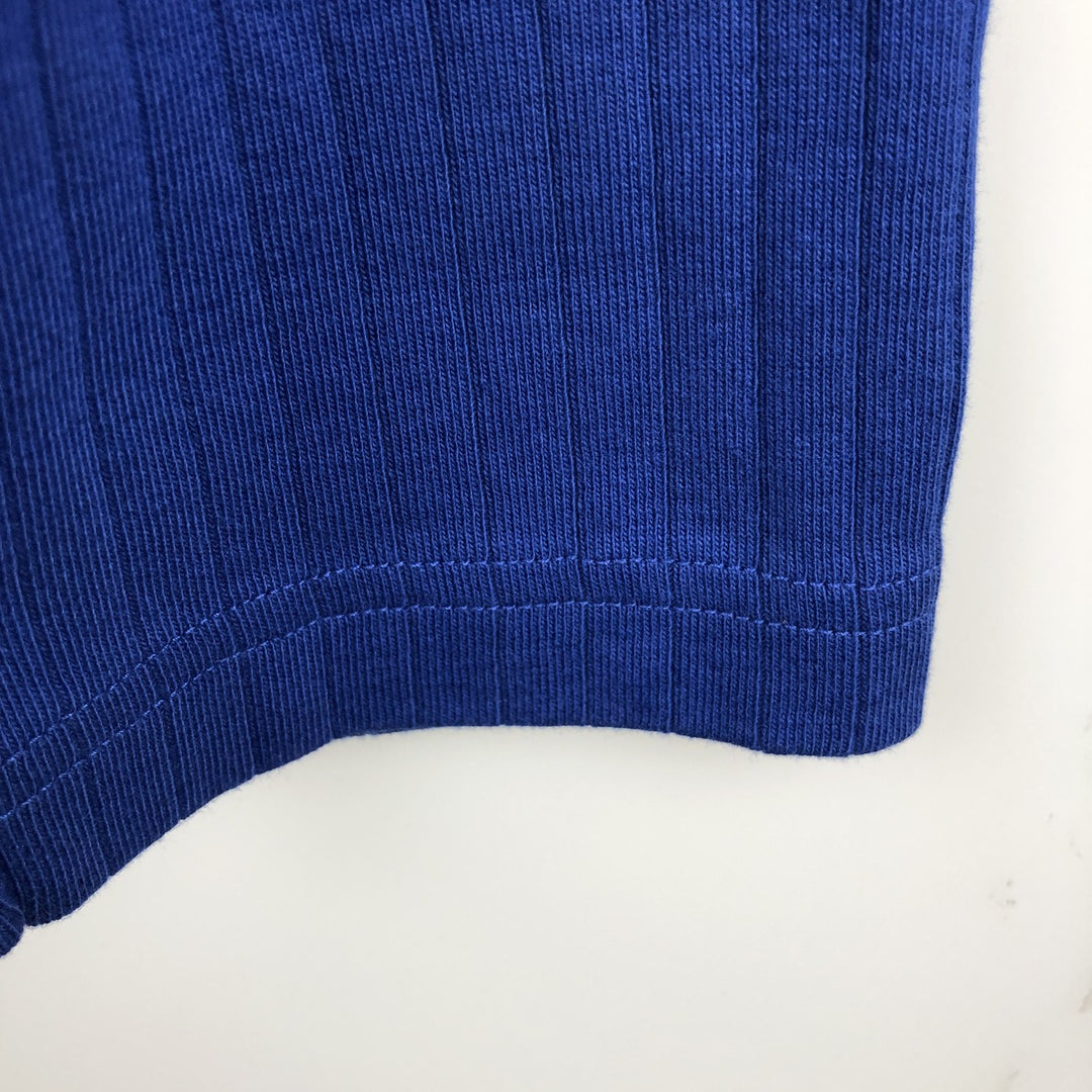 Ralph Lauren POLO by Ralph Lauren Ribbed Long-Sleeve T-Shirt (Men's Size L) cotton blue type Vintage Second Hand