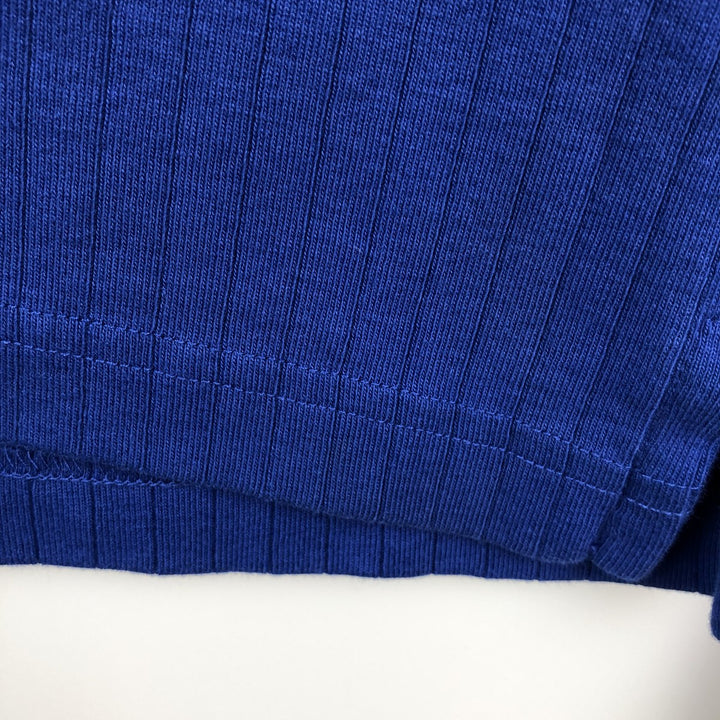 Ralph Lauren POLO by Ralph Lauren Ribbed Long-Sleeve T-Shirt (Men's Size L) cotton blue type Vintage Second Hand