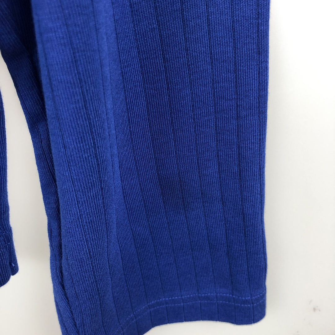 Ralph Lauren POLO by Ralph Lauren Ribbed Long-Sleeve T-Shirt (Men's Size L) cotton blue type Vintage Second Hand