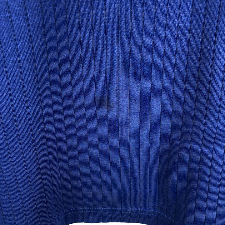Ralph Lauren POLO by Ralph Lauren Ribbed Long-Sleeve T-Shirt (Men's Size L) cotton blue type Vintage Second Hand