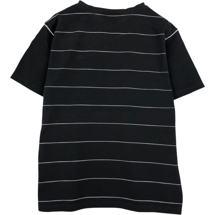 Lacoste LACOSTE SPORT Piqué Short-Sleeve Striped T-Shirt, Size 5 (Equivalent to Men's L) cotton black type Vintage Second Hand