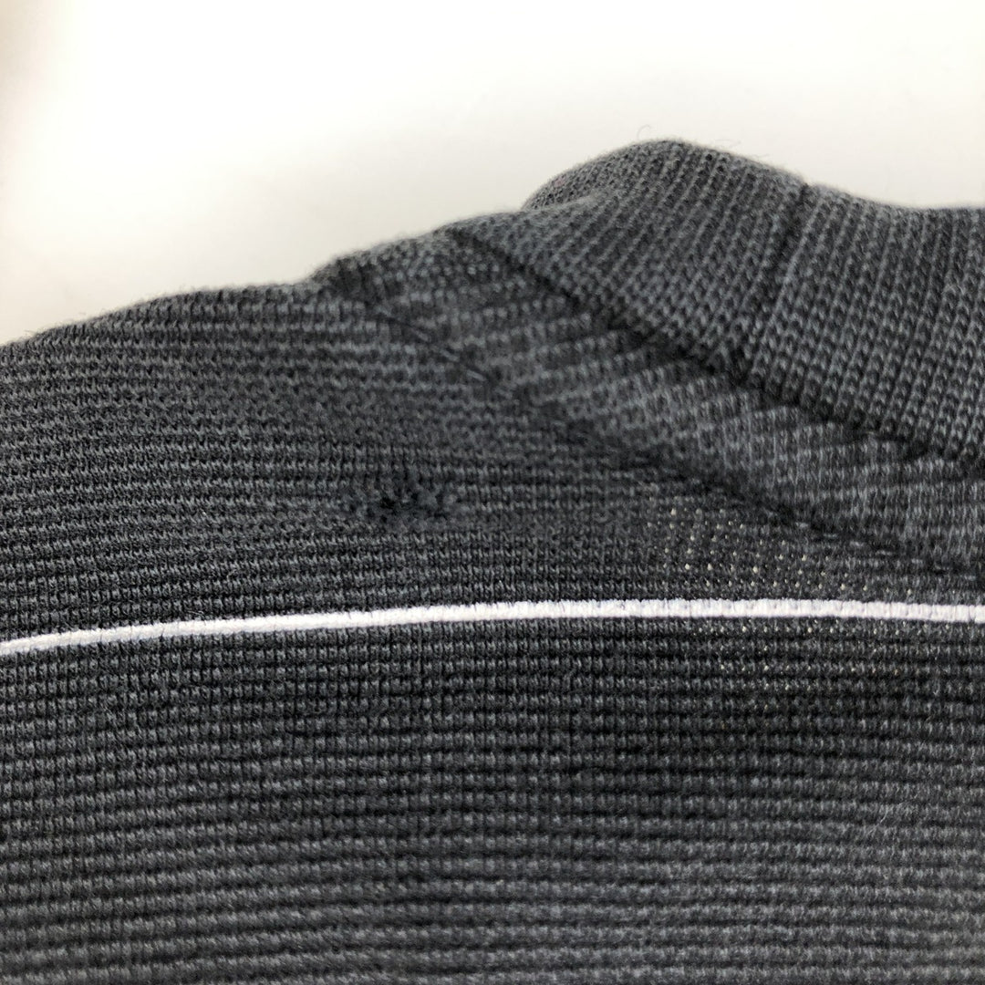 Lacoste LACOSTE SPORT Piqué Short-Sleeve Striped T-Shirt, Size 5 (Equivalent to Men's L) cotton black type Vintage Second Hand