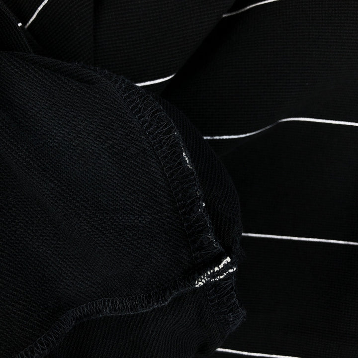 Lacoste LACOSTE SPORT Piqué Short-Sleeve Striped T-Shirt, Size 5 (Equivalent to Men's L) cotton black type Vintage Second Hand
