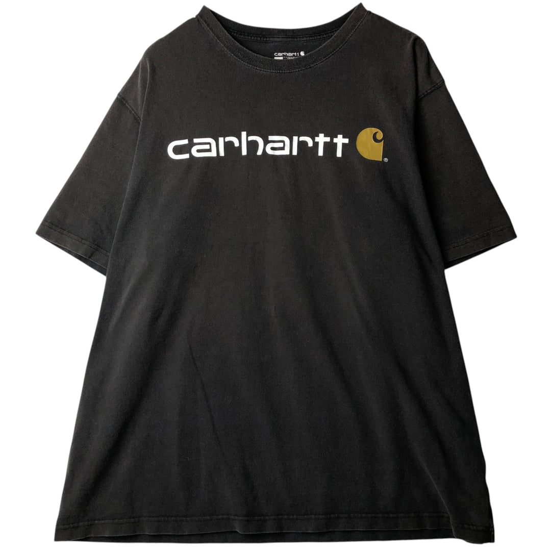Carhartt Loose Fit Short Sleeve Logo T-Shirt, Men's Size XL (approx.) cotton black type Vintage Second Hand