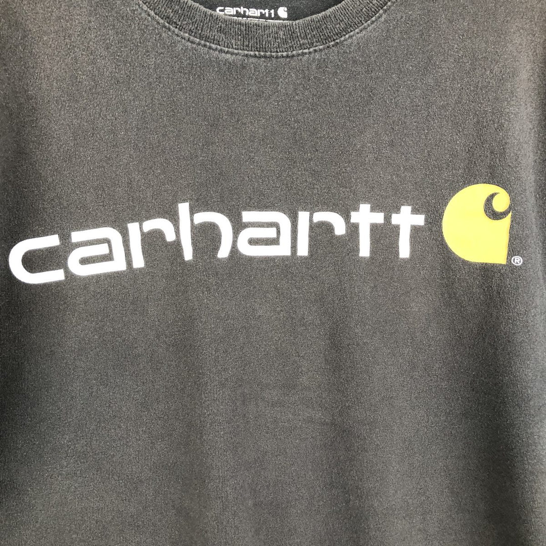 Carhartt Loose Fit Short Sleeve Logo T-Shirt, Men's Size XL (approx.) cotton black type Vintage Second Hand