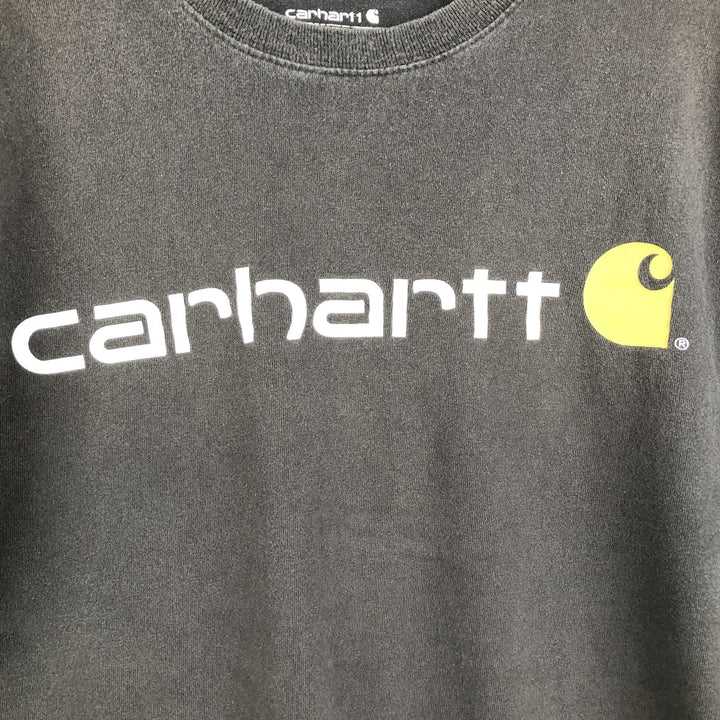 Carhartt Loose Fit Short Sleeve Logo T-Shirt, Men's Size XL (approx.) cotton black type Vintage Second Hand