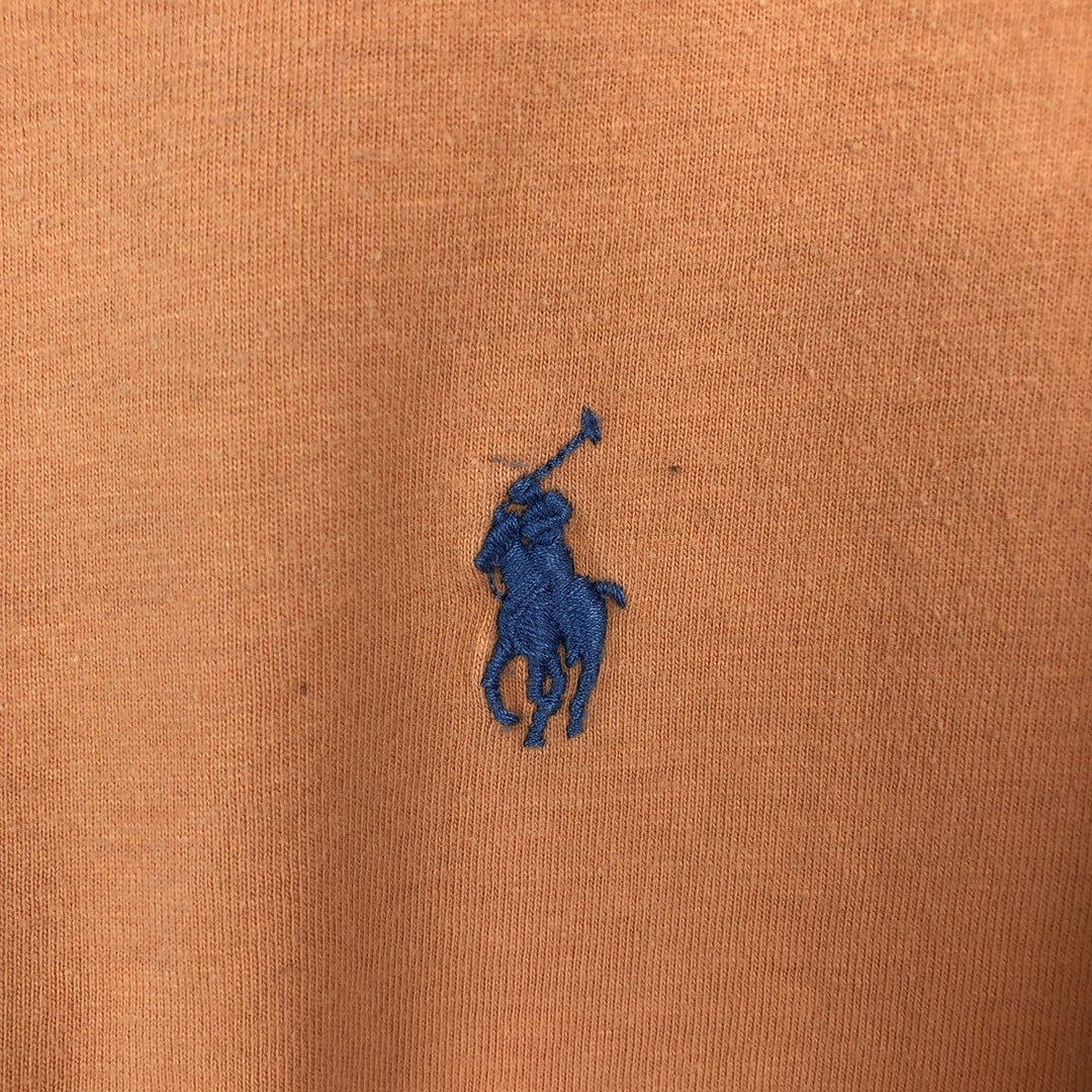 Ralph Lauren POLO by Ralph Lauren short sleeve one point logo T-shirt men's M size cotton orange type Vintage Second Hand