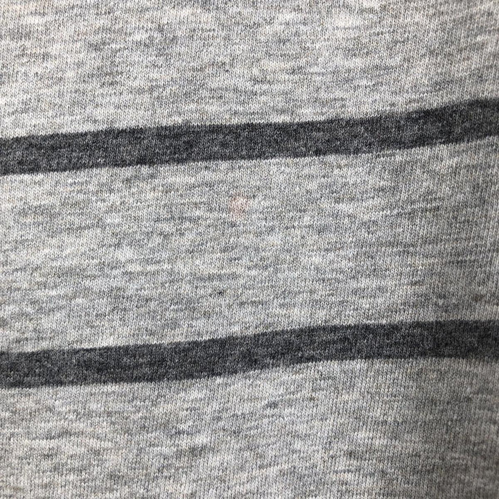 Ralph Lauren POLO RALPH LAUREN Short Sleeve Striped T-Shirt Men's Size L cotton gray type Vintage Second Hand