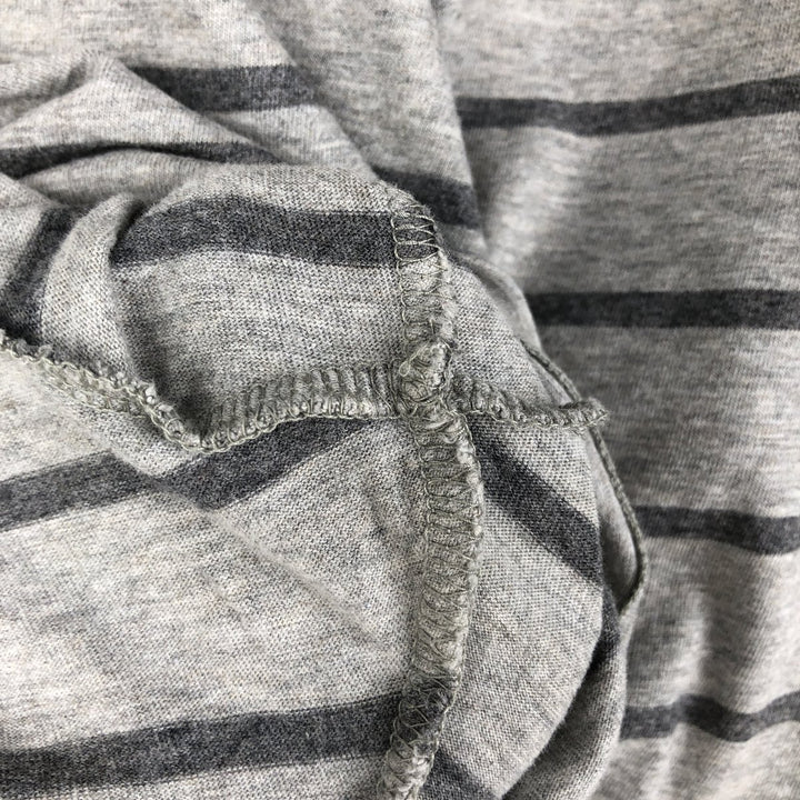 Ralph Lauren POLO RALPH LAUREN Short Sleeve Striped T-Shirt Men's Size L cotton gray type Vintage Second Hand