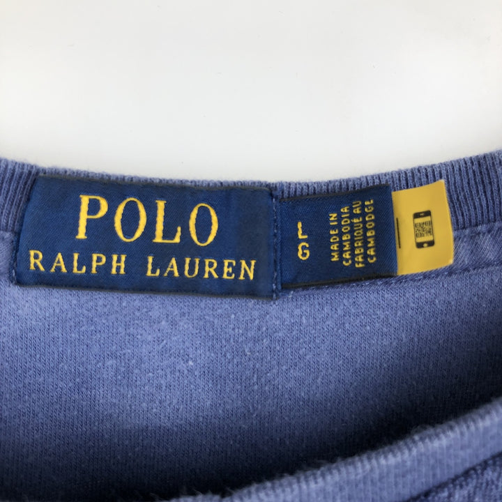 Ralph Lauren POLO by Ralph Lauren short sleeve one point logo T-shirt men's L size cotton blue type Vintage Second Hand
