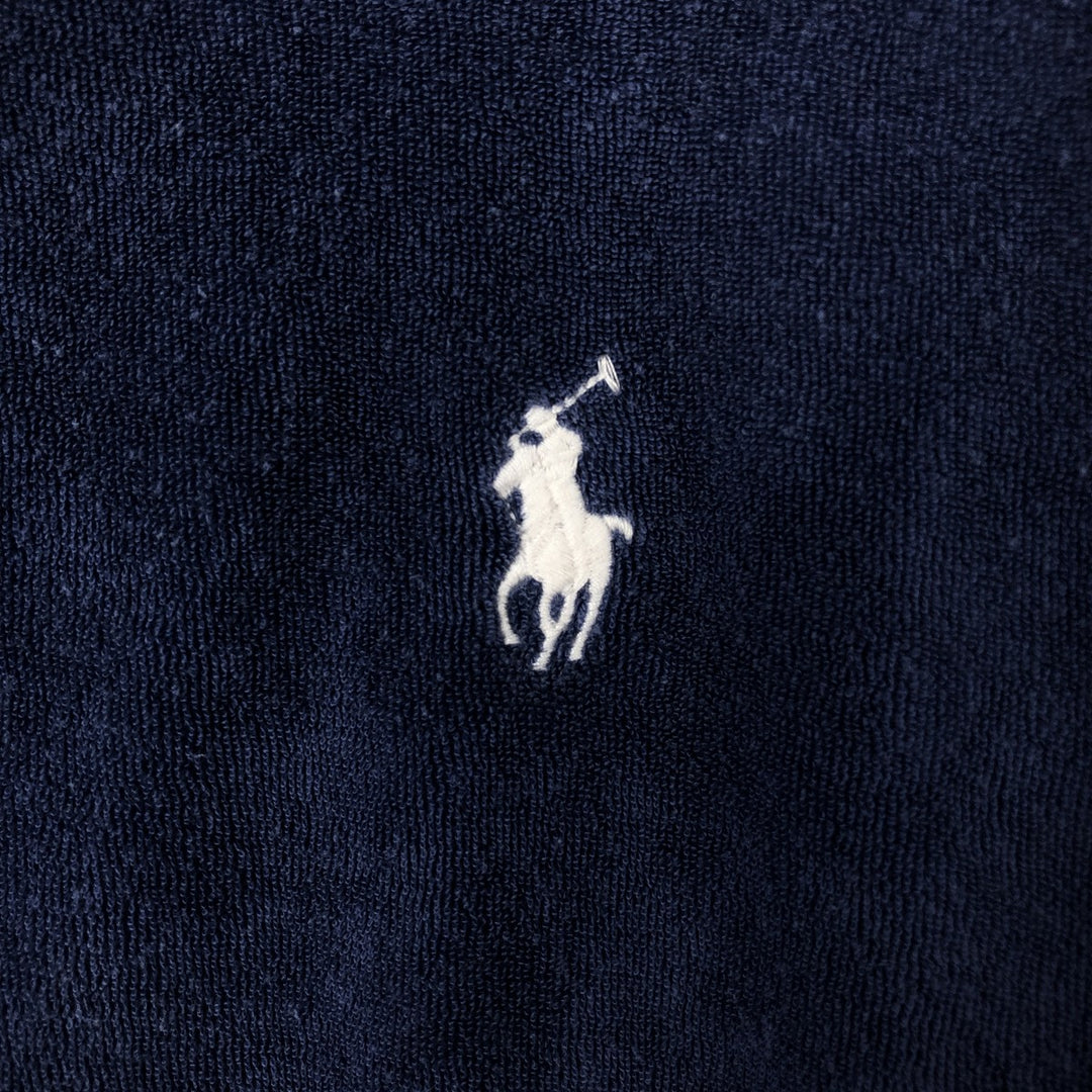 Ralph Lauren POLO by Ralph Lauren short sleeve one point logo T-shirt men's L size cotton blue type Vintage Second Hand