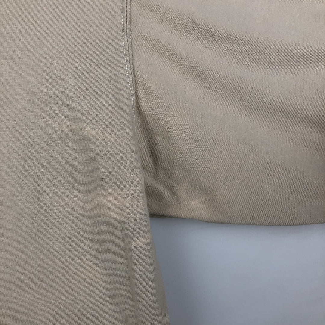 Eddie Bauer Henley neck short-sleeved T-shirt, men's size XL. cotton Beige type Vintage Second Hand