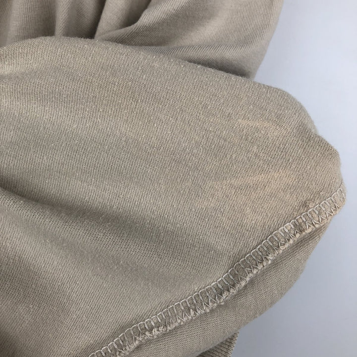 Eddie Bauer Henley neck short-sleeved T-shirt, men's size XL. cotton Beige type Vintage Second Hand