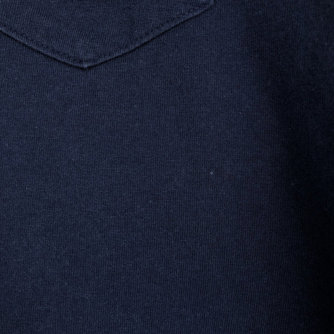 Dickies short-sleeved pocket t-shirt, made in the USA, men's size L equivalent. cotton navy blue type Vintage Second Hand