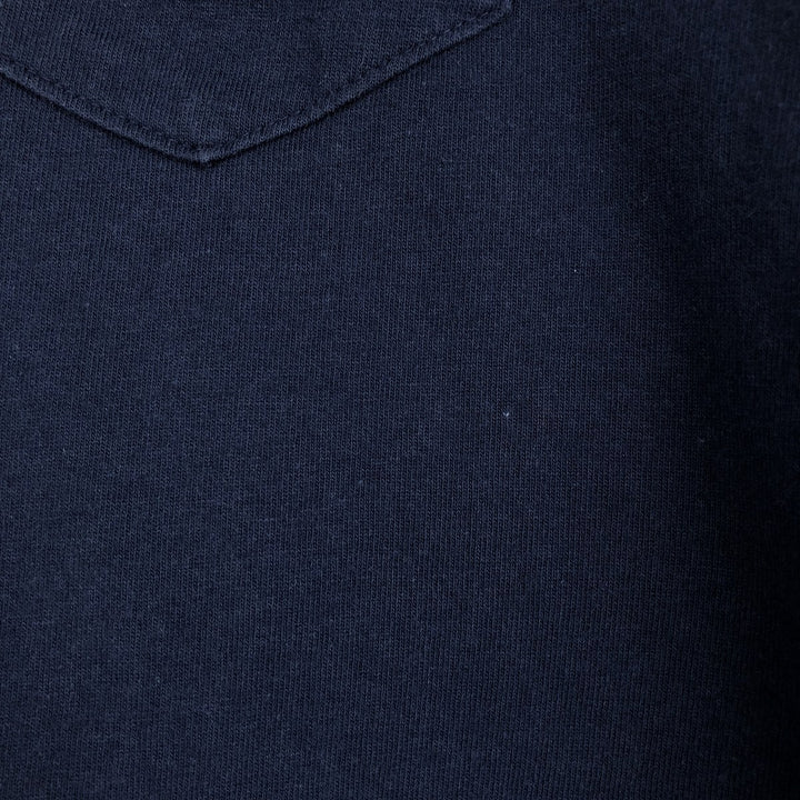 Dickies short-sleeved pocket t-shirt, made in the USA, men's size L equivalent. cotton navy blue type Vintage Second Hand