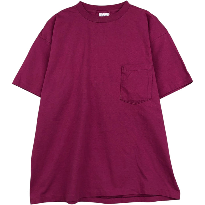 90'S GAP Old Gap Back Print Short Sleeve Pocket T-Shirt Made in USA Men's Size M (Equivalent) Vintage cotton pink type Vintage Second Hand