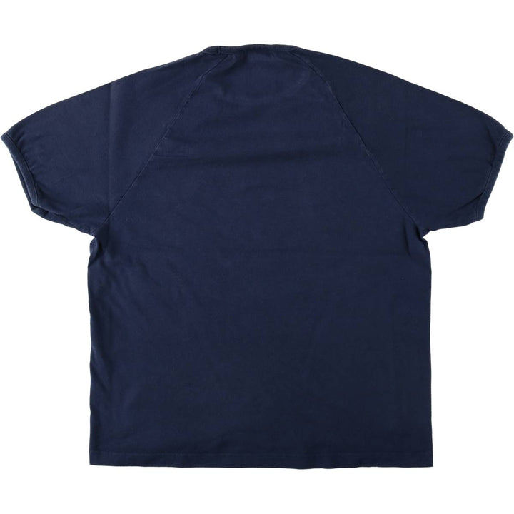 Nike One Point Logo T-shirt, Men's Size L cotton navy blue type Vintage Second Hand