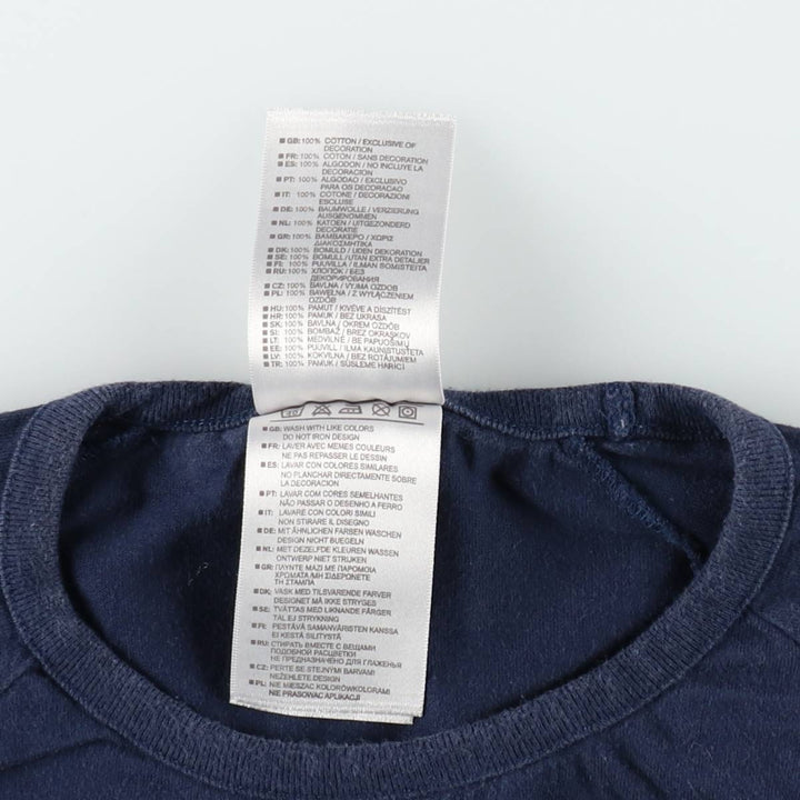 Nike One Point Logo T-shirt, Men's Size L cotton navy blue type Vintage Second Hand