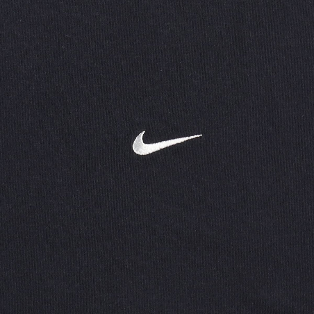 Nike One Point Logo T-shirt, Men's M size cotton black type Vintage Second Hand