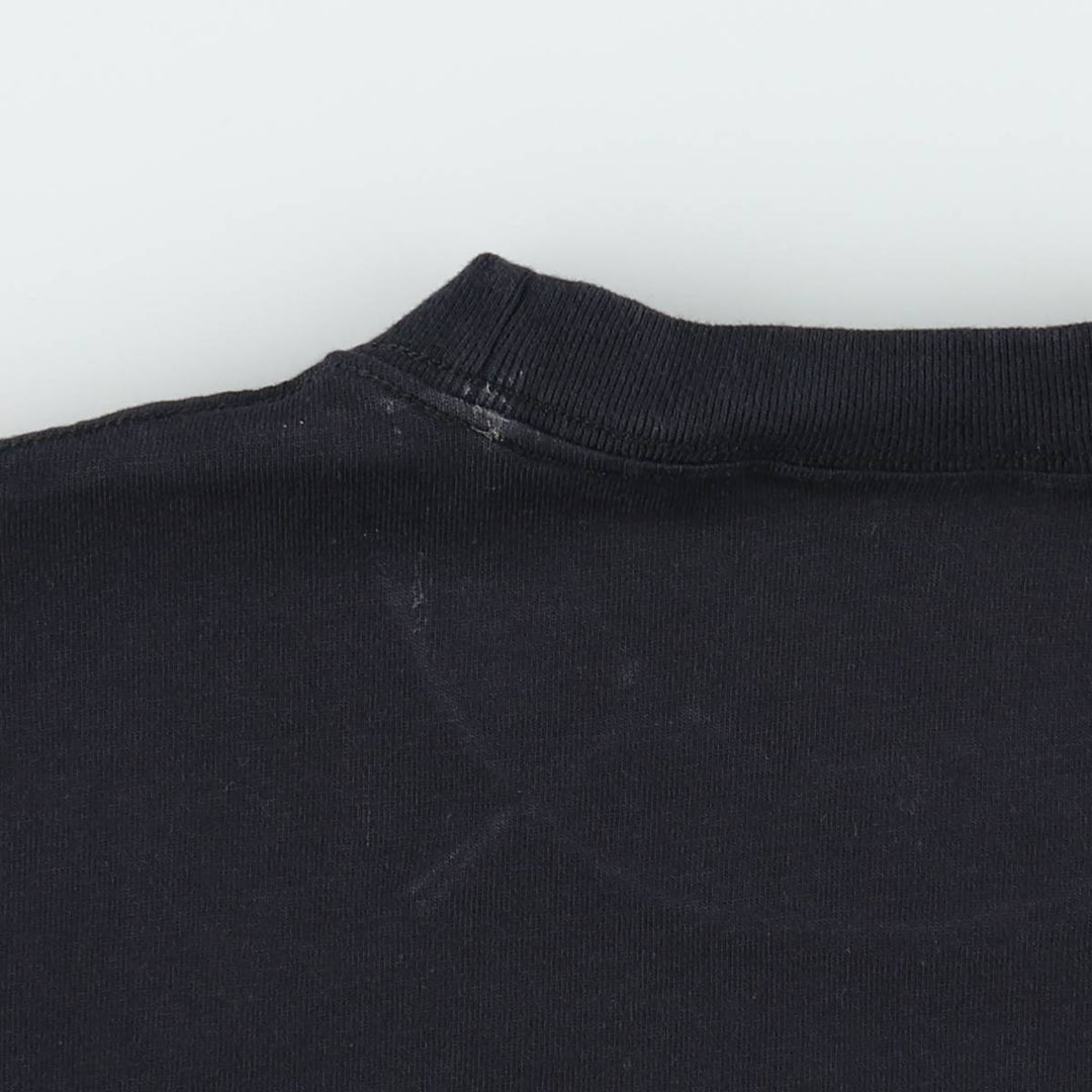 Nike One Point Logo T-shirt, Men's M size cotton black type Vintage Second Hand