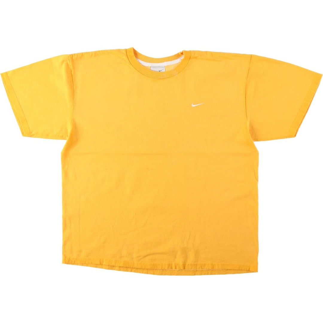 00'S Nike One Point Logo T-shirt Men's M size cotton yellow type Vintage Second Hand