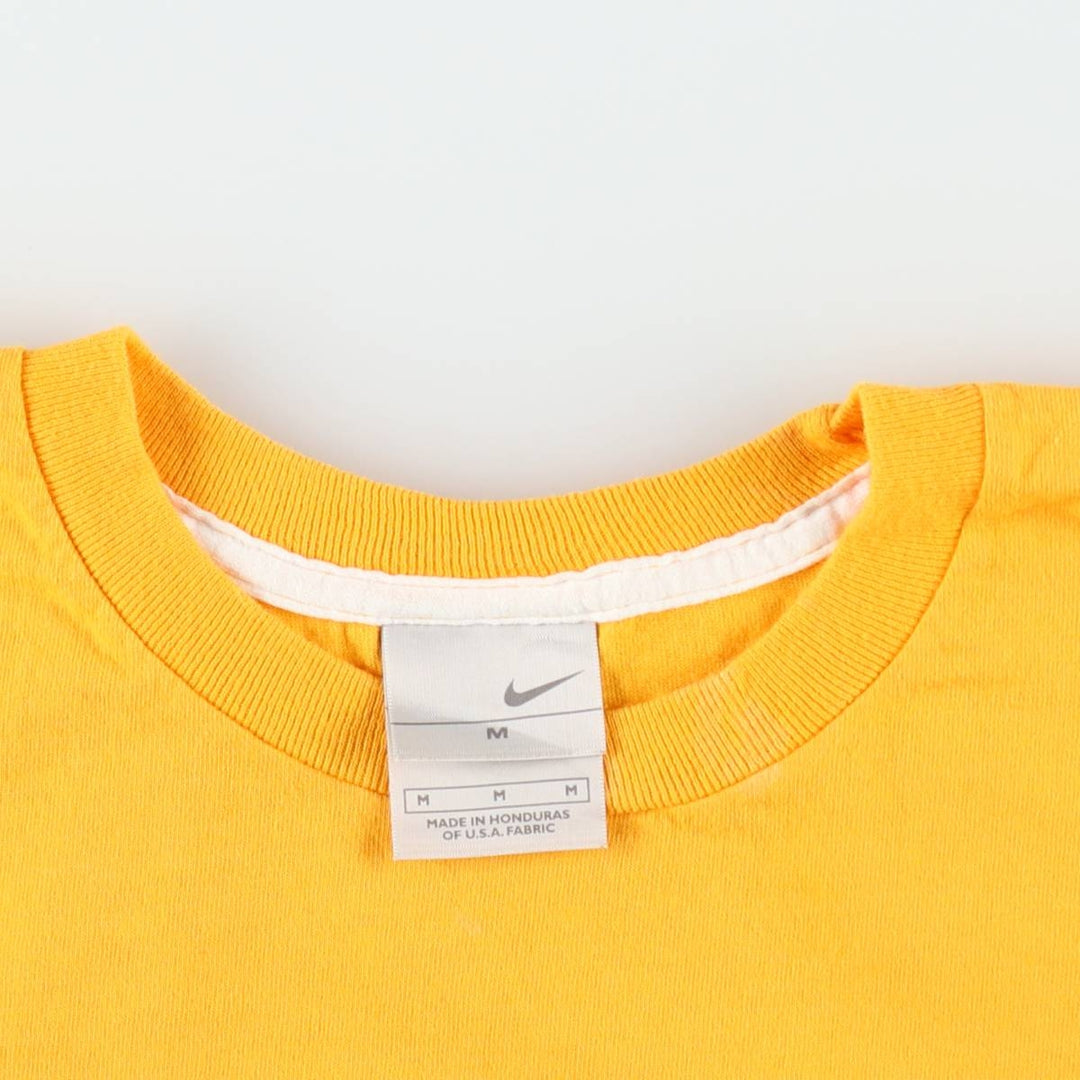 00'S Nike One Point Logo T-shirt Men's M size cotton yellow type Vintage Second Hand