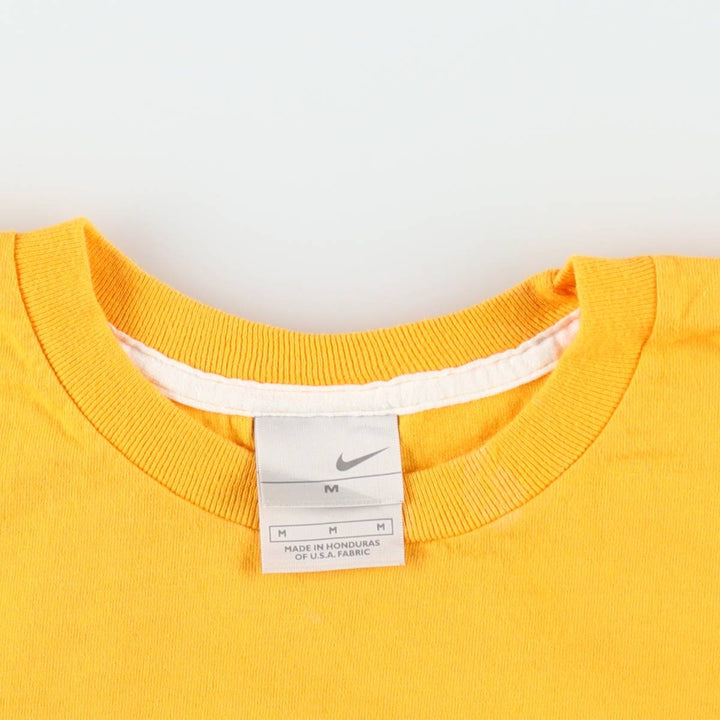00'S Nike One Point Logo T-shirt Men's M size cotton yellow type Vintage Second Hand