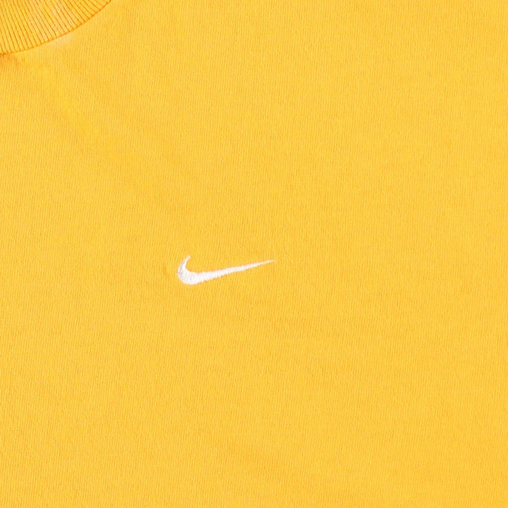 00'S Nike One Point Logo T-shirt Men's M size cotton yellow type Vintage Second Hand