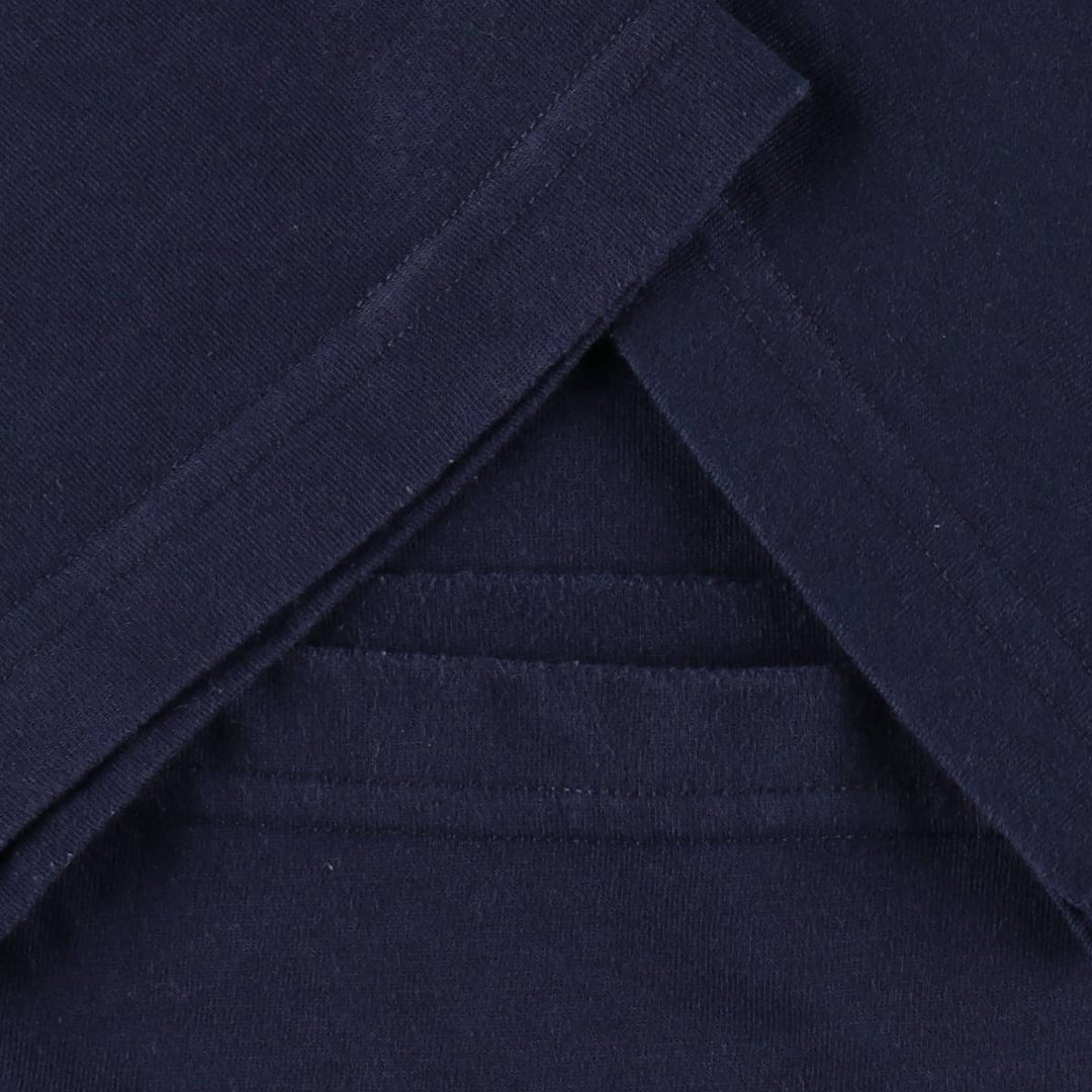 Umbro logo T-shirt, men's size L (approx.) polyester navy blue type Vintage Second Hand