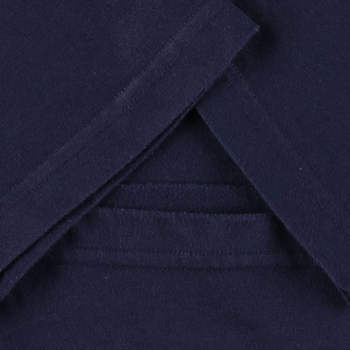 Umbro logo T-shirt, men's size L (approx.) polyester navy blue type Vintage Second Hand
