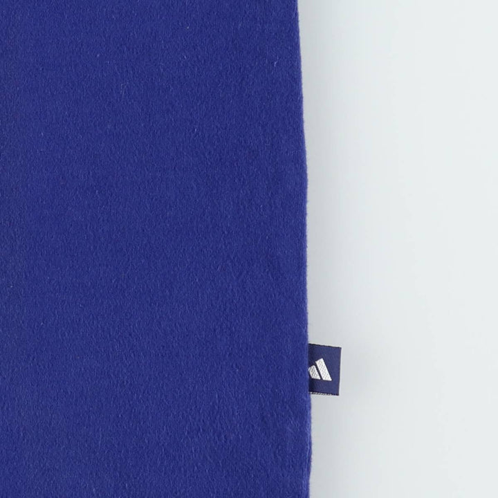 90'S Adidas T-shirt with a single logo, men's size M equivalent, vintage. cotton navy blue type Vintage Second Hand