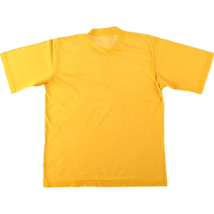 90'S Adidas T-shirt with a single logo, men's size M equivalent, vintage. cotton yellow type Vintage Second Hand