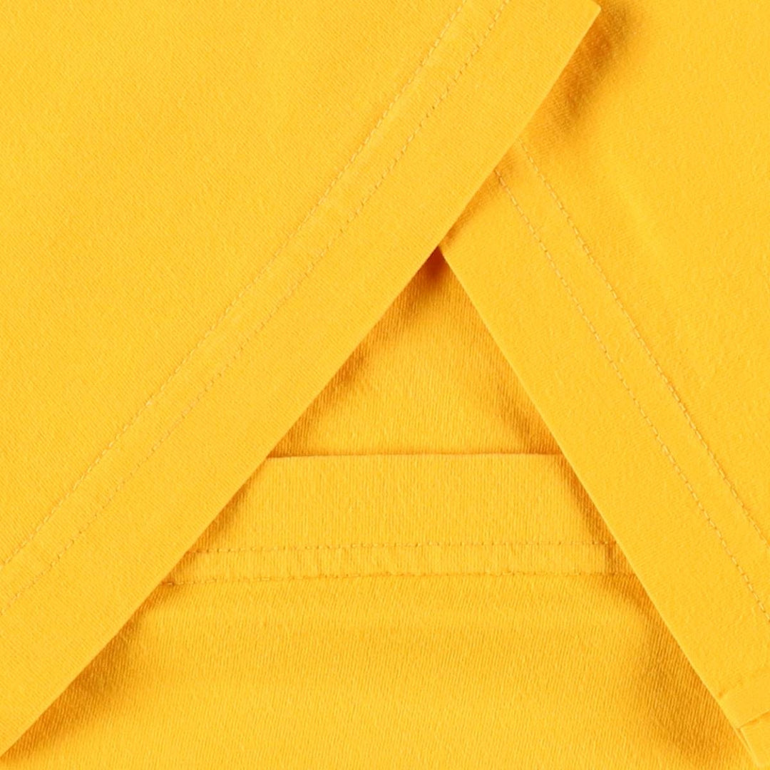 90'S Adidas T-shirt with a single logo, men's size M equivalent, vintage. cotton yellow type Vintage Second Hand