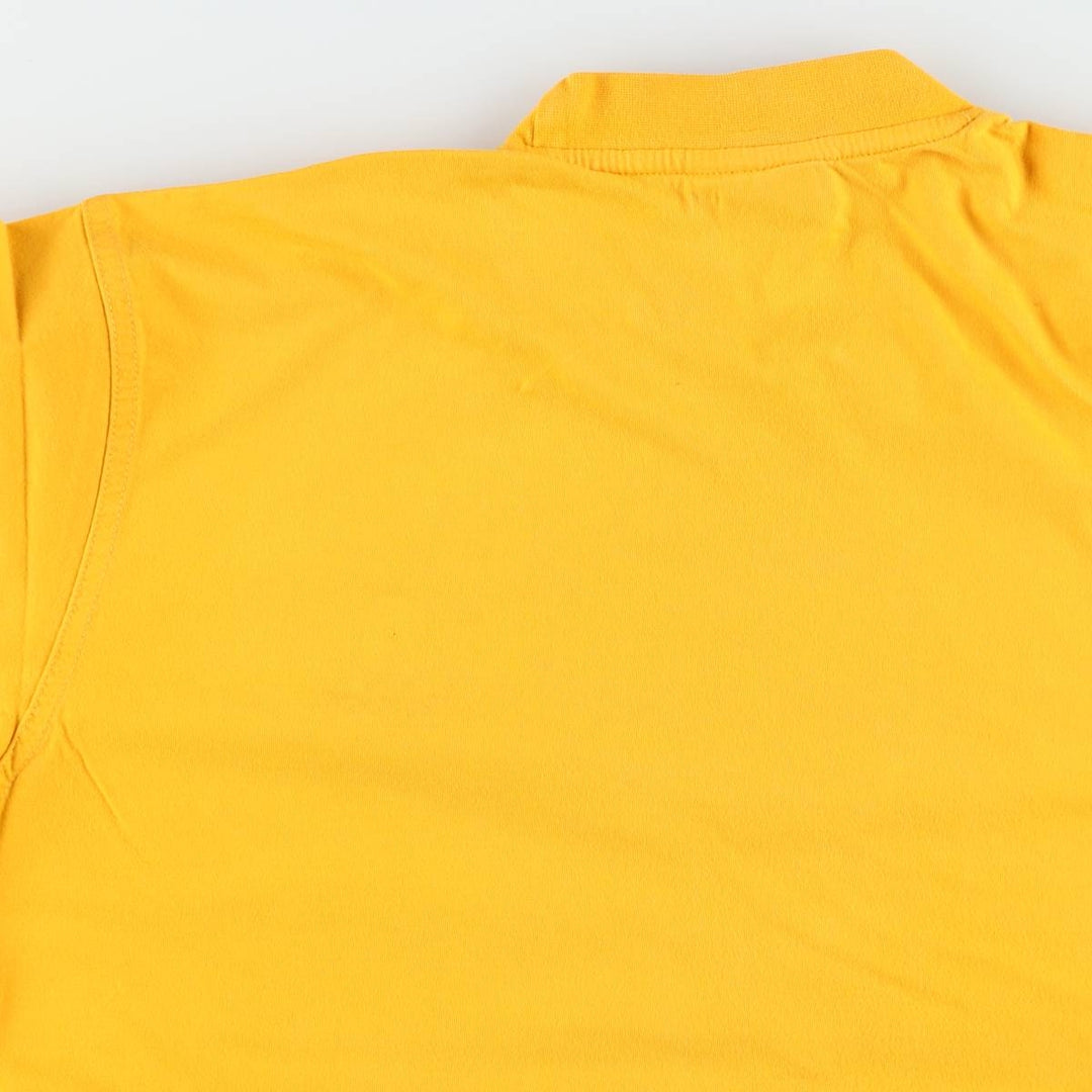 90'S Adidas T-shirt with a single logo, men's size M equivalent, vintage. cotton yellow type Vintage Second Hand