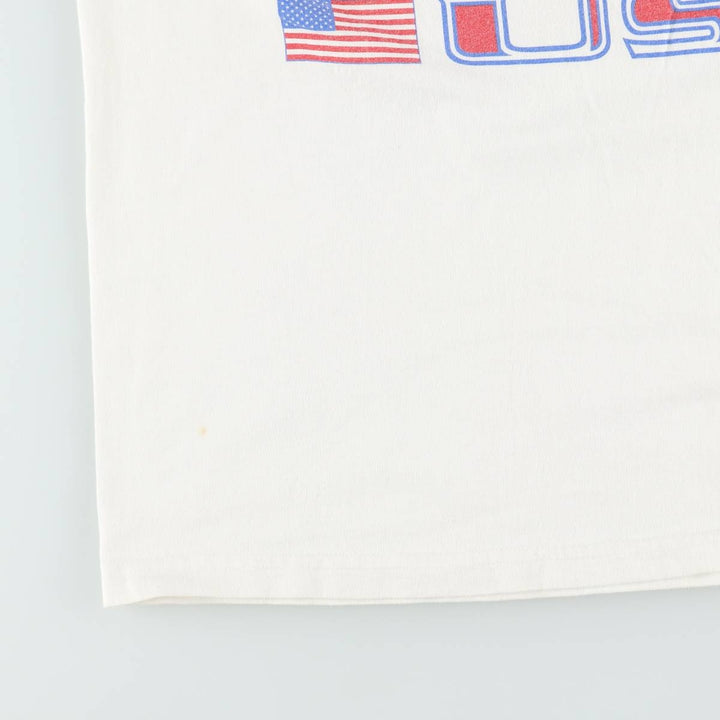 90'S Reebok Logo Print T-Shirt Made in USA Men's XL Vintage cotton white type Vintage Second Hand