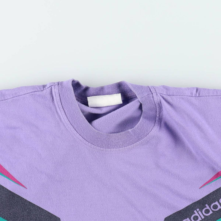 80s-90'S Adidas Trefoil Logo Print T-Shirt, Men's Size M (approx.), Vintage cotton purple type Vintage Second Hand