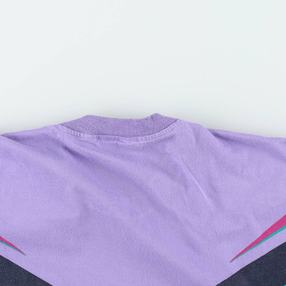 80s-90'S Adidas Trefoil Logo Print T-Shirt, Men's Size M (approx.), Vintage cotton purple type Vintage Second Hand