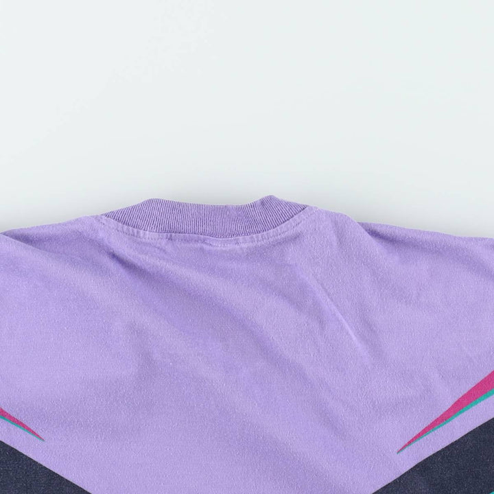 80s-90'S Adidas Trefoil Logo Print T-Shirt, Men's Size M (approx.), Vintage cotton purple type Vintage Second Hand