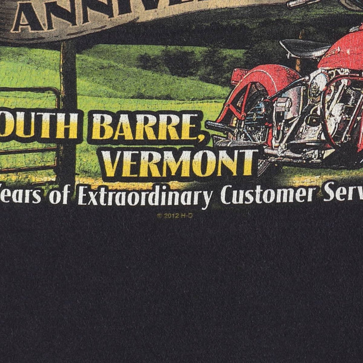 Harley-Davidson Motorcycle Bike T-shirt, Men's Size L unclear black type Vintage Second Hand