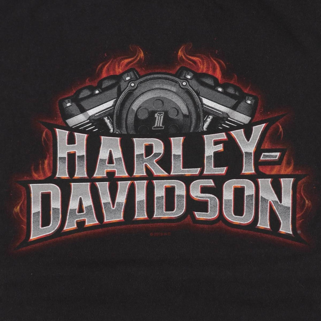 Harley-Davidson Motorcycle Bike T-shirt, Men's XXL cotton black type Vintage Second Hand