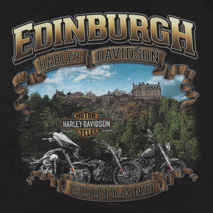 Harley-Davidson Motorcycle Bike T-shirt, Men's XXL cotton black type Vintage Second Hand