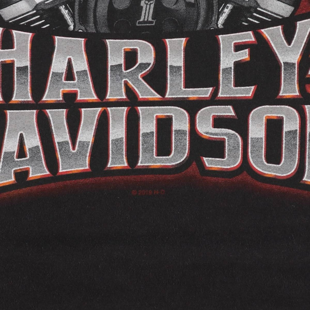 Harley-Davidson Motorcycle Bike T-shirt, Men's XXL cotton black type Vintage Second Hand