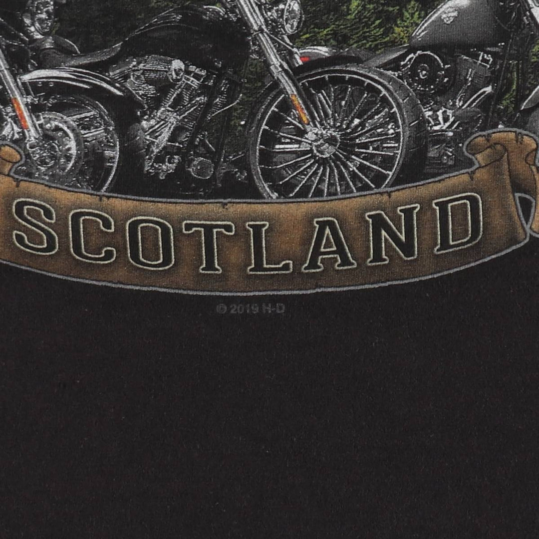 Harley-Davidson Motorcycle Bike T-shirt, Men's XXL cotton black type Vintage Second Hand