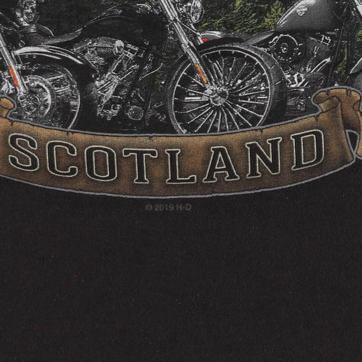 Harley-Davidson Motorcycle Bike T-shirt, Men's XXL cotton black type Vintage Second Hand